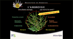 Desktop Screenshot of ambroisie.info